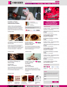 Novo Lay-out do Site A Vida Secreta