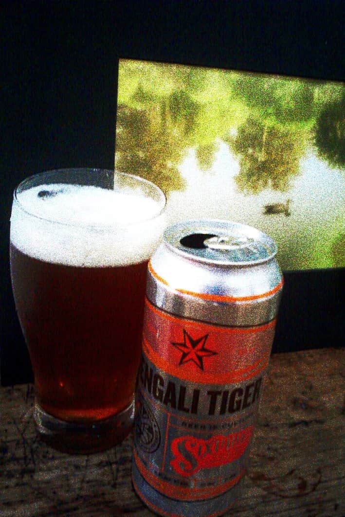 Copo e lata de cerveja SixPoint Brewery Bengali Tiger IPA