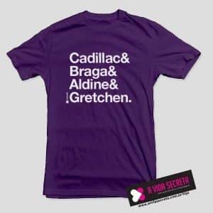 Camiseta Fab 4 Estrelas da Pornochanchada Roxa A Vida Secreta