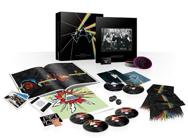 Pink  Floyd, The Dark Side of The Moon Immersion Box Set, caixa incrível com CD, DVD, Blu-Ray, Livros e presentinhos para colecionadores e fãs