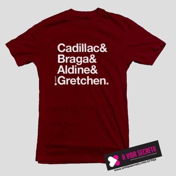Camiseta Fab 4 Pornochanchada Stars Vermelho / Vinho na Loja A Vida Secreta (disponível em http://bit.ly/YANw3o )