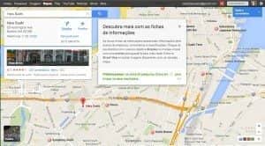 Novo Google Maps, modo mapa