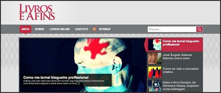 Wordpress 10 anos - 10 sites e blogs bacanas: Livros e Afins.