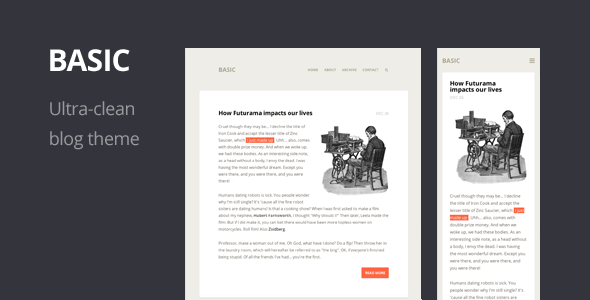 Wordpress 10 anos - 10 temas/templates de Wordpress: Basic