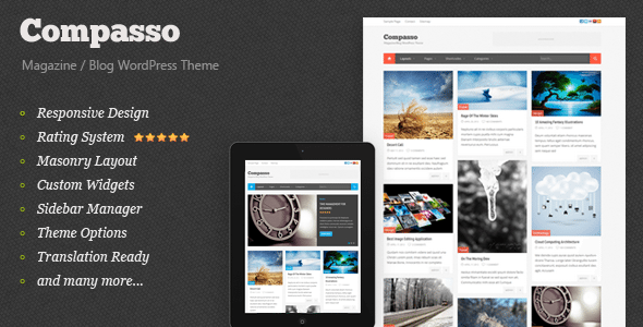 Wordpress 10 anos - 10 temas/templates de Wordpress: Compasso
