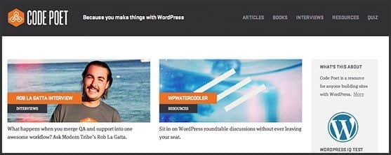 Wordpress 10 anos - 10 outros produtos Automattic e Wordpress Foundation: Code Poet