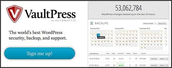 Wordpress 10 anos - 10 outros produtos Automattic e Wordpress Foundation: Vaultpress