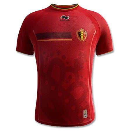 Camisa da seleção belga de futebol.