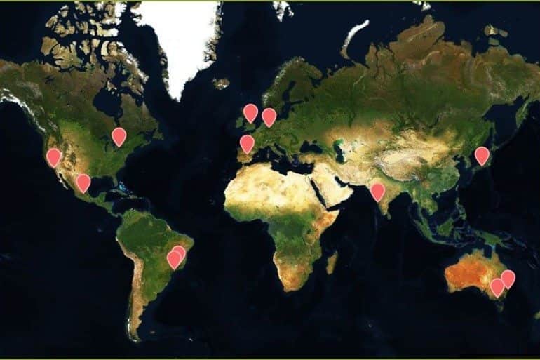 Mapa Festivais de Fotografia pelo Mundo