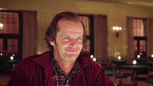 Outro momento maravilhoso de Jack Nicholson em O Iluminado