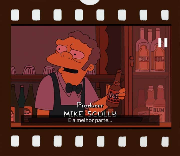 Moe pegar uma garra de cerveja Duff
