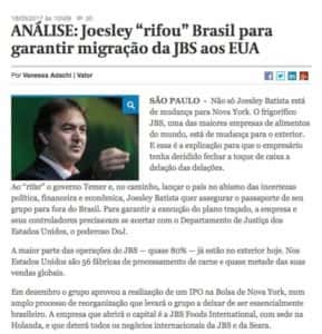 análises sobre a delação mais-que-premiada do grupo JBS