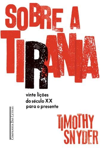 Letras de diferentes tamanhos, formando a frase Sobre a Tirania