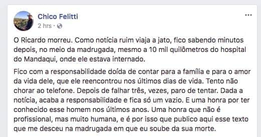 Post no Facebook