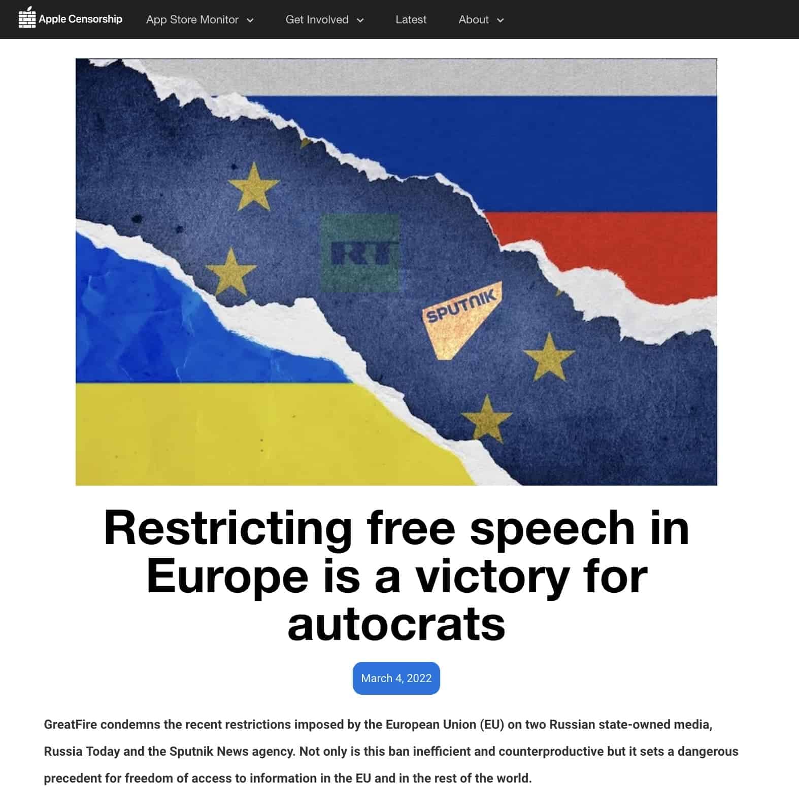 A montage of drawings of riped and torn flags of russia, ucraine and europea union
