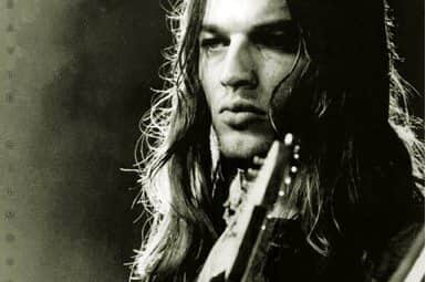 David Gilmour, guitarrista do Pink Floyd que faz 67 anos, na juventude.