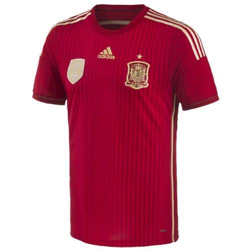 Camisa da seleção espanhola de futebol.
