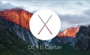 Tela do MacOs X - El Capitan