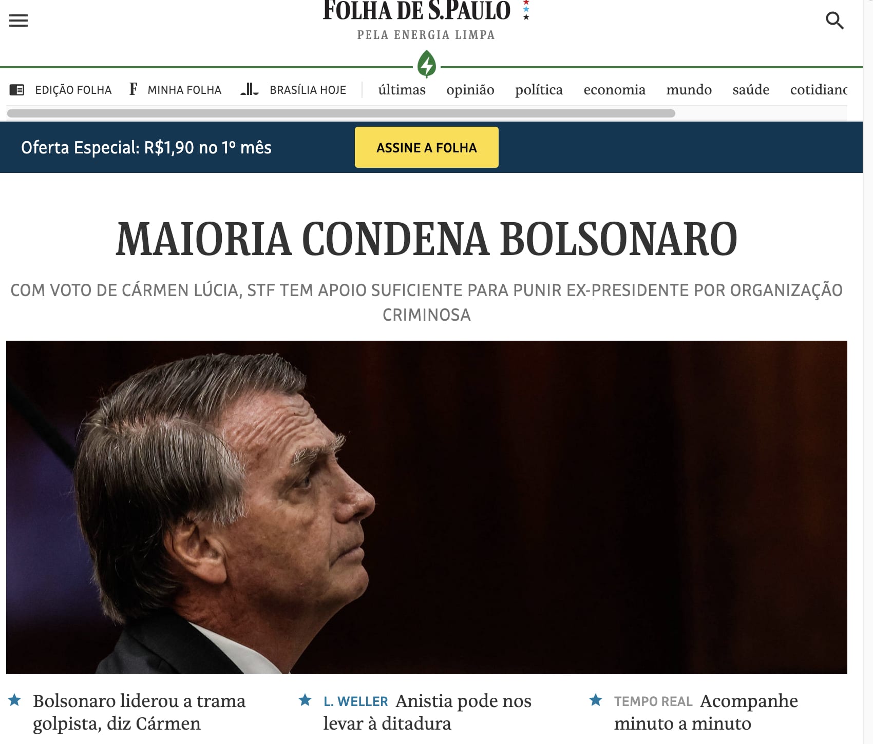 “Bolsonaro, acabou. […] Você não é presidente mais.”